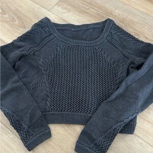 lululemon athletica Charcoal Knit Top